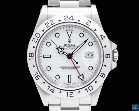 pre-owned rolex explorer ii 16570 white dial|Rolex Explorer II 16570 specs.